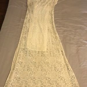 Anthropologie lace dress with under tank dress